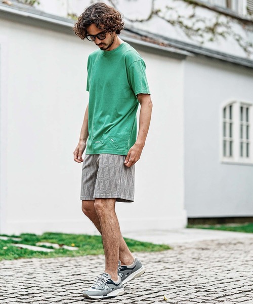 CAMBIO（カンビオ）の「mt10486- Pigment dye Distressed Short Sleeve Cut sew Tシャツ(S601126cmb)（Tシャツ/カットソー・メンズ・ブラック/グリーン/レッド/ライトグレー・L/M/S）」の18枚目の写真
