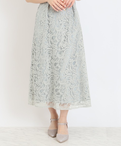 TRUDEA(トルディア)の「Vネック刺繍レース(ドレス・レディース・チャコールグレー/ブラック/ミント・MEDIUM/SMALL)」の10枚目の写真