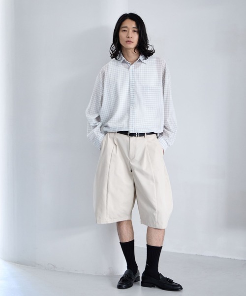 RAGEBLUE(レイジブルー)の「Sheer Check Pattern Shirt / シアーチェックシャツ(シャツ/ブラウス・メンズ・グリーン/その他5/ライトブルー/ブラック・LARGE/MEDIUM)」の5枚目の写真