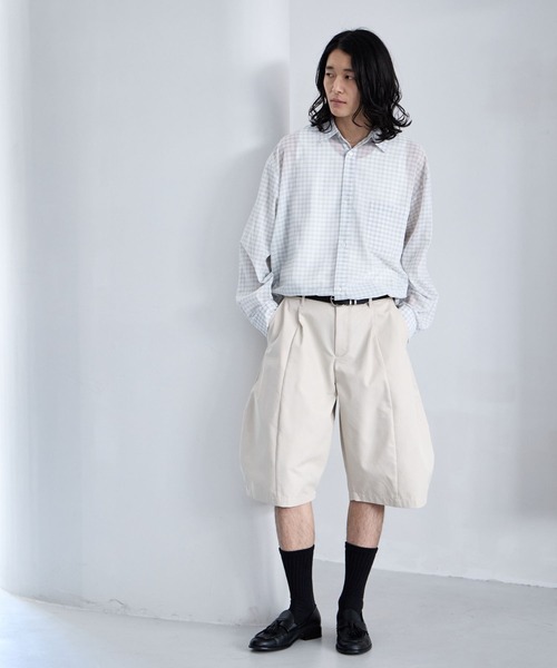 RAGEBLUE(レイジブルー)の「Sheer Check Pattern Shirt / シアーチェックシャツ(シャツ/ブラウス・メンズ・グリーン/その他5/ライトブルー/ブラック・LARGE/MEDIUM)」の6枚目の写真