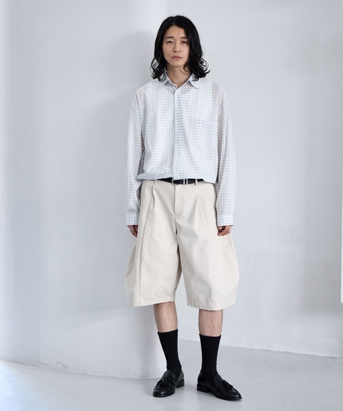 RAGEBLUE(レイジブルー)の「Sheer Check Pattern Shirt / シアーチェックシャツ(シャツ/ブラウス・メンズ・グリーン/その他5/ライトブルー/ブラック・LARGE/MEDIUM)」の7枚目の写真