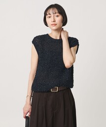 YTM カラー ミックス ニット ベスト