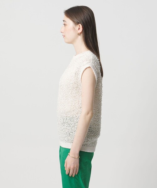 UNITED ARROWS(ユナイテッドアローズ)の「YTM カラー ミックス ニット ベスト(ニット/セーター・レディース・ナチュラル/ネイビー/ライム・FREE)」の10枚目の写真