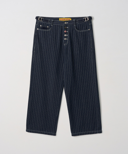 Pin Stripe Denim Pants (BLUE)（デニムパンツ）｜GARMENTS FAB