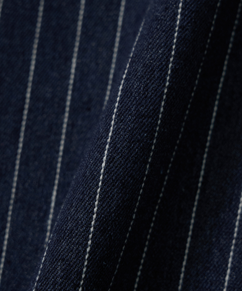GARMENTS FAB（ガーメンツファブ）の「Pin Stripe Denim Pants (BLUE)（デニムパンツ・レディース・その他・MEDIUM/LARGE）」の7枚目の写真