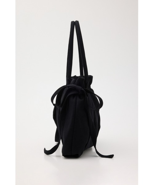 SLY(スライ)の「SW GATHER RIBBON BAG スウェットギャザーリボンバッグ(ショルダーバッグ・レディース・ブラック/杢グレー・FREE)」の4枚目の写真