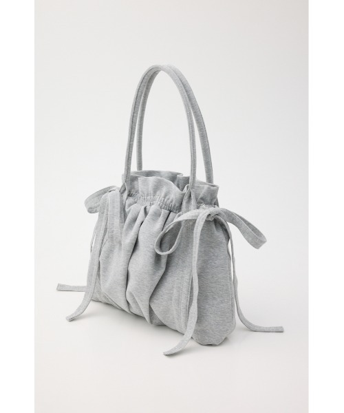 SLY(スライ)の「SW GATHER RIBBON BAG スウェットギャザーリボンバッグ(ショルダーバッグ・レディース・ブラック/杢グレー・FREE)」の9枚目の写真