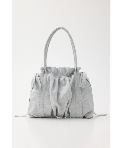SLY(スライ)の「SW GATHER RIBBON BAG スウェットギャザーリボンバッグ(ショルダーバッグ・レディース・ブラック/杢グレー・FREE)」の11枚目の写真