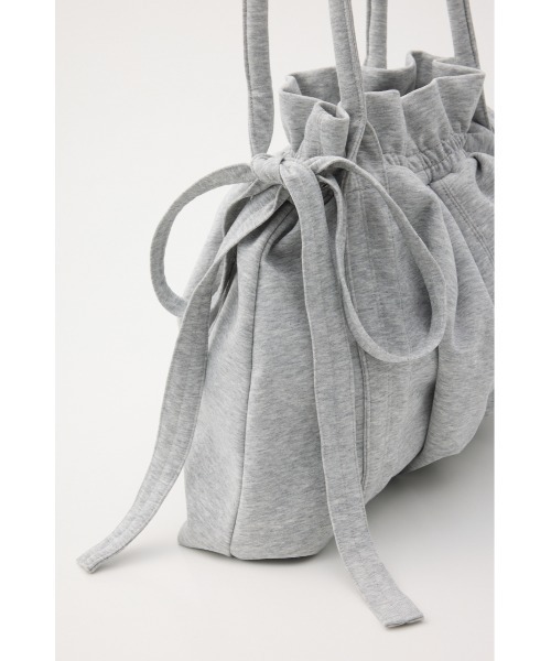 SLY(スライ)の「SW GATHER RIBBON BAG スウェットギャザーリボンバッグ(ショルダーバッグ・レディース・ブラック/杢グレー・FREE)」の12枚目の写真