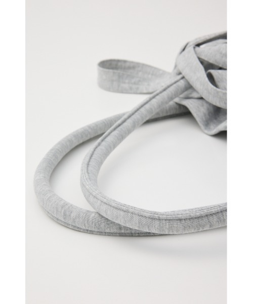 SLY(スライ)の「SW GATHER RIBBON BAG スウェットギャザーリボンバッグ(ショルダーバッグ・レディース・ブラック/杢グレー・FREE)」の14枚目の写真