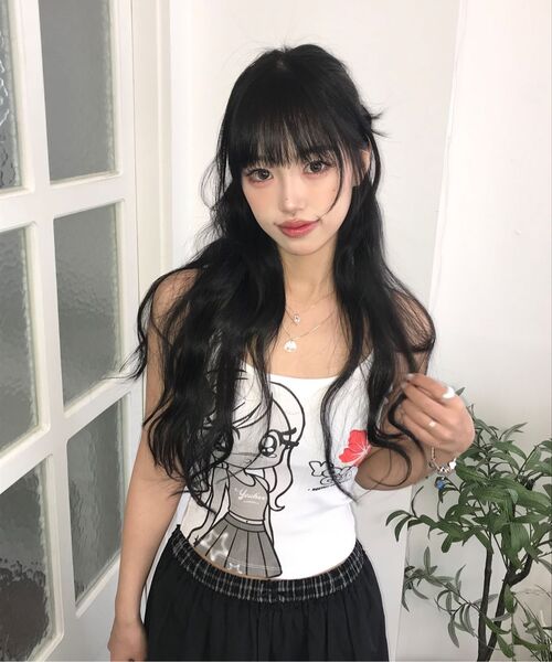 YOUHEE(ユヒ)の「YOUHEE GIRL GRAPHIC SLEEVELESS_WHITE(Tシャツ/カットソー・レディース・その他・SMALL/MEDIUM)」の7枚目の写真
