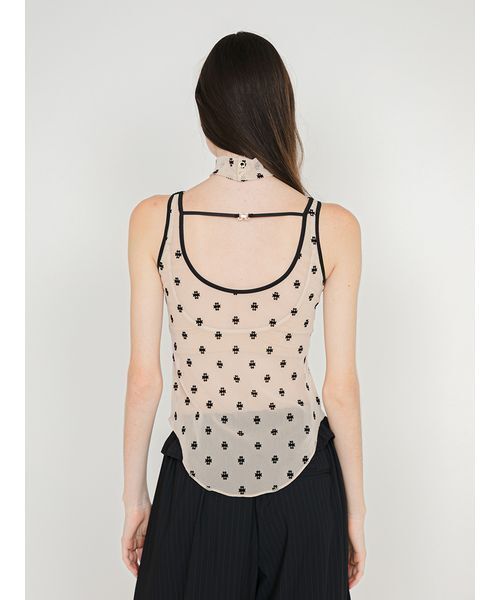 SORIN（ソリン　）の「SWANLAKE Choker Tanktop/スワンレイク チョーカータンクトップ（タンクトップ・レディース・ブラック/ベージュ/サーモンピンク/ミント・38）」の10枚目の写真