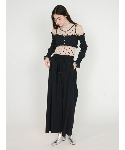 SORIN（ソリン　）の「SWANLAKE Choker Tanktop/スワンレイク チョーカータンクトップ（タンクトップ・レディース・ブラック/ベージュ/サーモンピンク/ミント・38）」の13枚目の写真