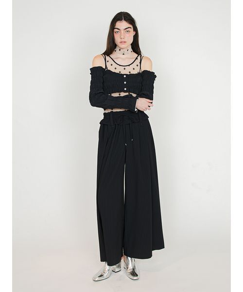 SORIN（ソリン　）の「SWANLAKE Choker Tanktop/スワンレイク チョーカータンクトップ（タンクトップ・レディース・ブラック/ベージュ/サーモンピンク/ミント・38）」の14枚目の写真