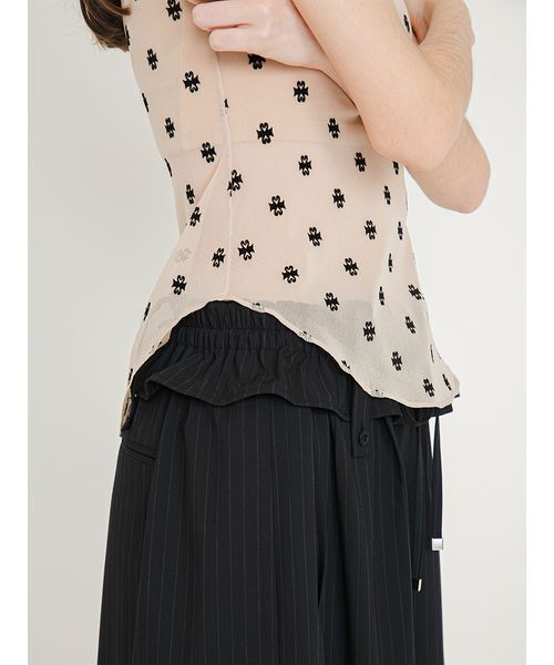 SORIN（ソリン　）の「SWANLAKE Choker Tanktop/スワンレイク チョーカータンクトップ（タンクトップ・レディース・ブラック/ベージュ/サーモンピンク/ミント・38）」の15枚目の写真