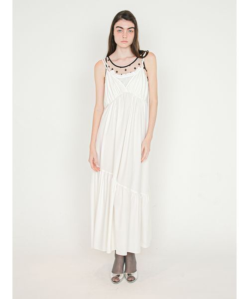 SORIN（ソリン　）の「SWANLAKE Choker Tanktop/スワンレイク チョーカータンクトップ（タンクトップ・レディース・ブラック/ベージュ/サーモンピンク/ミント・38）」の19枚目の写真