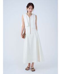 LAGUNAMOON | フロントZIPミックスカラーワンピース 【夏服】(ワンピース)