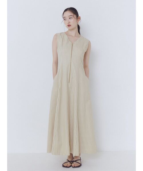 LAGUNAMOON（ラグナムーン）の「フロントZIPミックスカラーワンピース 【夏服】（ワンピース・レディース・ブラック/アイボリー/ライトグリーン・MEDIUM/SMALL）」の21枚目の写真