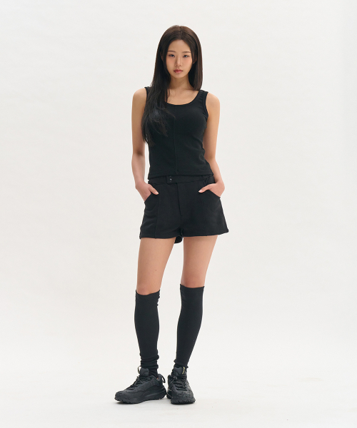 NINEZ(ナインゼット)の「シグネチャースリムスリーブレス(2カラー)(Tシャツ/カットソー・レディース・ホワイト/ブラック・SMALL/MEDIUM)」の5枚目の写真