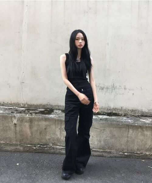NINEZ(ナインゼット)の「シグネチャースリムスリーブレス(2カラー)(Tシャツ/カットソー・レディース・ホワイト/ブラック・SMALL/MEDIUM)」の12枚目の写真