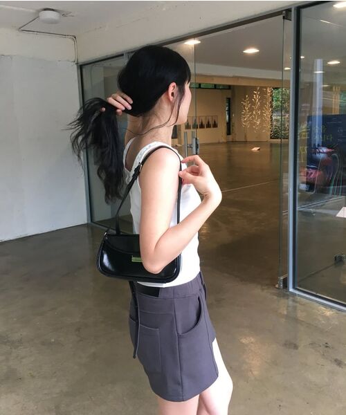 NINEZ(ナインゼット)の「シグネチャースリムスリーブレス(2カラー)(Tシャツ/カットソー・レディース・ホワイト/ブラック・SMALL/MEDIUM)」の13枚目の写真