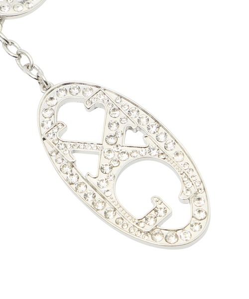 X-girl(エックスガール)の「XG RHINESTONE KEYRING(キーホルダー・レディース・シルバー/ブラック・ONE SIZE)」の5枚目の写真