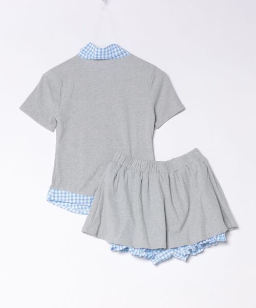 UP START（アップスタート）の「【LAMPOON】レイヤードカットソーセットアップ（セットアップ・レディース・グレー・SMALL/MEDIUM/LARGE）」の12枚目の写真