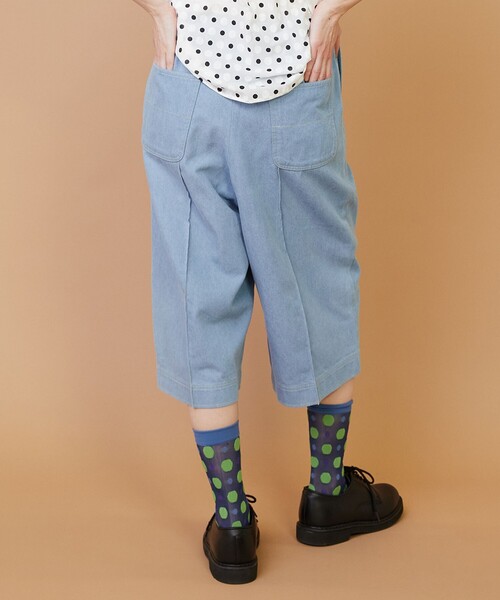 FRAPBOIS(フラボア)の「モイストデニム ハーフパンツ(その他パンツ・レディース・ブルー/ネイビー・2/1)」の14枚目の写真