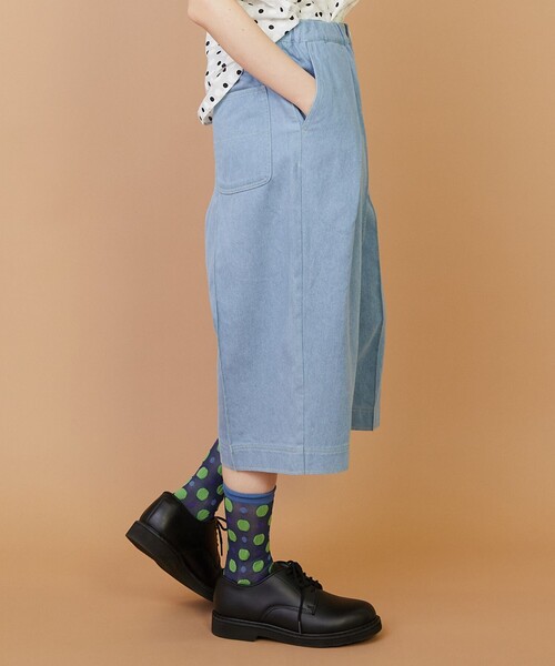 FRAPBOIS(フラボア)の「モイストデニム ハーフパンツ(その他パンツ・レディース・ブルー/ネイビー・2/1)」の15枚目の写真