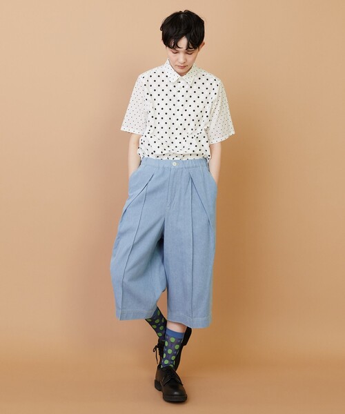 FRAPBOIS(フラボア)の「モイストデニム ハーフパンツ(その他パンツ・レディース・ブルー/ネイビー・2/1)」の17枚目の写真