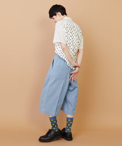 FRAPBOIS(フラボア)の「モイストデニム ハーフパンツ(その他パンツ・レディース・ブルー/ネイビー・2/1)」の18枚目の写真