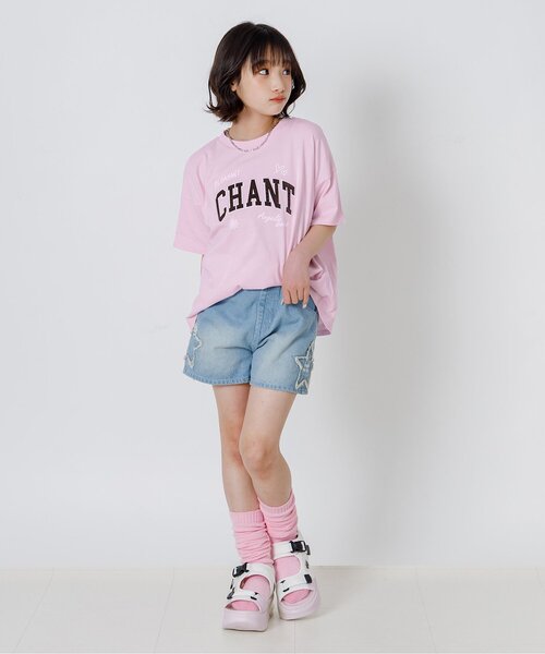 algy(アルジー)の「サテンアップリケロゴBIG半袖Tシャツ(Tシャツ/カットソー・キッズ・オフホワイト/サックスブルー/ピンク・160/150/140/130)」の19枚目の写真