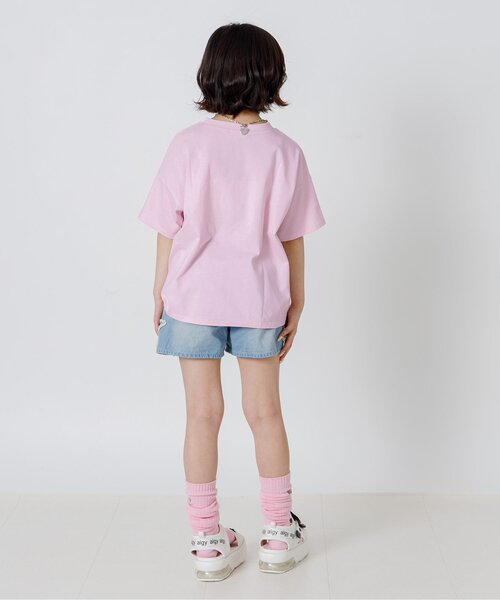 algy(アルジー)の「サテンアップリケロゴBIG半袖Tシャツ(Tシャツ/カットソー・キッズ・オフホワイト/サックスブルー/ピンク・160/150/140/130)」の17枚目の写真