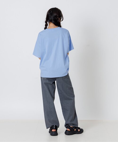 algy(アルジー)の「サテンアップリケロゴBIG半袖Tシャツ(Tシャツ/カットソー・キッズ・オフホワイト/サックスブルー/ピンク・160/150/140/130)」の15枚目の写真