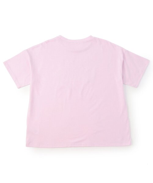 algy(アルジー)の「サテンアップリケロゴBIG半袖Tシャツ(Tシャツ/カットソー・キッズ・オフホワイト/サックスブルー/ピンク・160/150/140/130)」の8枚目の写真