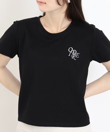 ロゴ刺繍Tシャツ