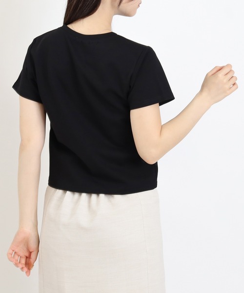 ASTORIA ODIER(アストリアオディール)の「ロゴ刺繍Tシャツ(Tシャツ/カットソー・レディース・ブラック/ホワイト・MEDIUM)」の11枚目の写真