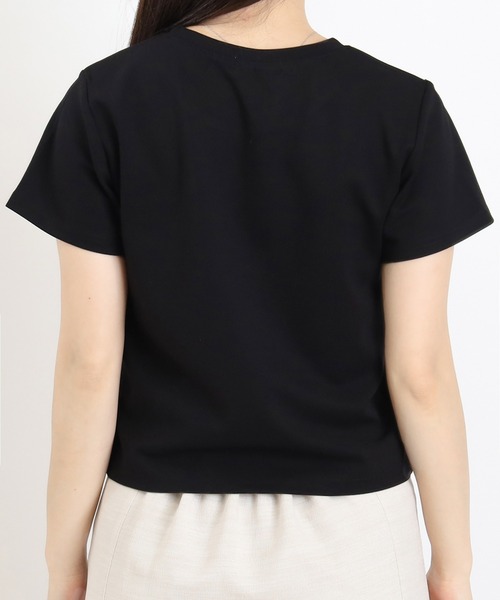 ASTORIA ODIER(アストリアオディール)の「ロゴ刺繍Tシャツ(Tシャツ/カットソー・レディース・ブラック/ホワイト・MEDIUM)」の15枚目の写真
