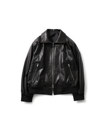 HORLISUN（ホーリーサン）の「Capital Leather Zip up Jacket Black（ライダースジャケット）」