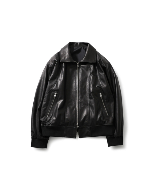 HORLISUN（ホーリーサン）の「Capital Leather Zip up Jacket Black（ライダースジャケット・レディース・その他・MEDIUM）」の2枚目の写真