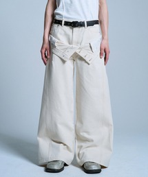 Camphor wood（カンファーウッド）の「DOUBLE WAIST SLUB RIGID DENIM / ダブルウエストスラブリジットバギーデニム（デニムパンツ）」