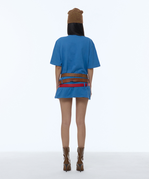 GILAARCHIVE（ギラアーカイブ）の「GILA GIRLS OVERSIZE T-SHIRTS_BLUE（Tシャツ/カットソー・レディース・その他・FREE）」の4枚目の写真