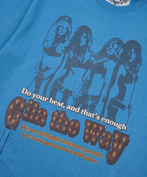 GILAARCHIVE（ギラアーカイブ）の「GILA GIRLS OVERSIZE T-SHIRTS_BLUE（Tシャツ/カットソー・レディース・その他・FREE）」の7枚目の写真