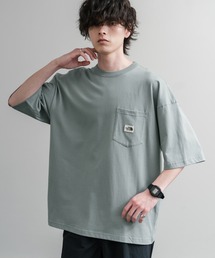 日本未展開モデル THE NORTH FACE ザ・ノースフェイス WHITE LABEL ホワイトレーベル POCKET S/S R/TEE オーバーサイズ胸ポケット付き半袖Tシャツ