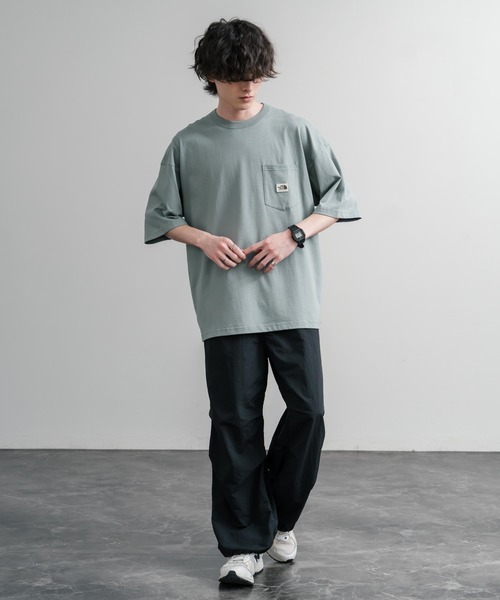 THE NORTH FACE(ザノースフェイス)の「日本未展開モデル THE NORTH FACE ザ・ノースフェイス WHITE LABEL ホワイトレーベル POCKET S/S R/TEE オーバーサイズ胸ポケット付き半袖Tシャツ(Tシャツ/カットソー・メンズ・ホワイト/ブラック/グレイッシュブルー・XXL/XL/M/L)」の15枚目の写真