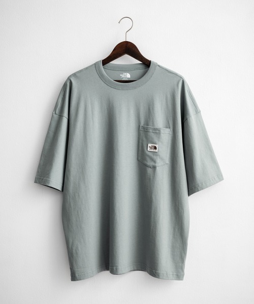 THE NORTH FACE(ザノースフェイス)の「日本未展開モデル THE NORTH FACE ザ・ノースフェイス WHITE LABEL ホワイトレーベル POCKET S/S R/TEE オーバーサイズ胸ポケット付き半袖Tシャツ(Tシャツ/カットソー・メンズ・ホワイト/ブラック/グレイッシュブルー・XXL/XL/M/L)」の17枚目の写真