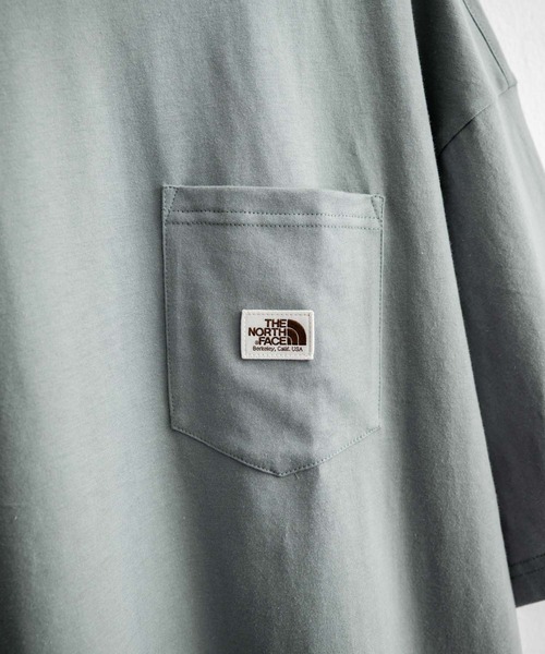THE NORTH FACE(ザノースフェイス)の「日本未展開モデル THE NORTH FACE ザ・ノースフェイス WHITE LABEL ホワイトレーベル POCKET S/S R/TEE オーバーサイズ胸ポケット付き半袖Tシャツ(Tシャツ/カットソー・メンズ・ホワイト/ブラック/グレイッシュブルー・XXL/XL/M/L)」の10枚目の写真