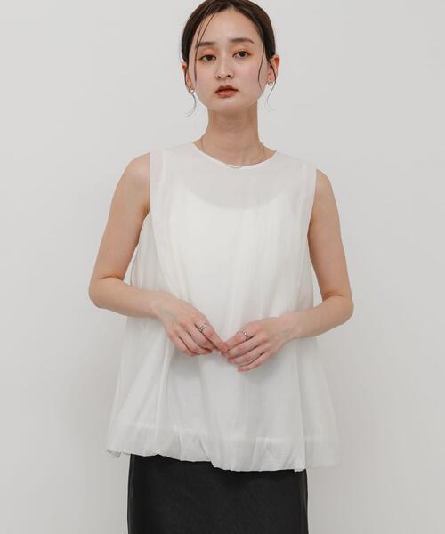 SENSE OF PLACE by URBAN RESEARCH(センスオブプレイスバイアーバンリサーチ)の「ショルダータックバルーンブラウス(シャツ/ブラウス・レディース・ブラック/オフホワイト/ブラウン・ONE)」の5枚目の写真