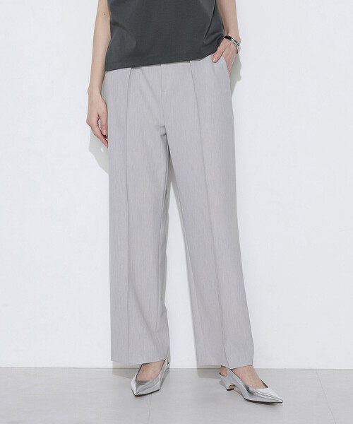 COMME CA(コムサ)の「2WAYストレッチツイルストレートパンツ(その他パンツ・レディース・ライトグレー/キャメル/チャコール・11号/7号/9号)」の2枚目の写真