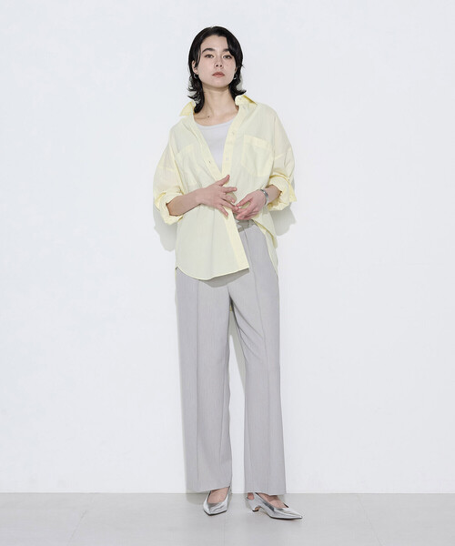 COMME CA(コムサ)の「2WAYストレッチツイルストレートパンツ(その他パンツ・レディース・ライトグレー/キャメル/チャコール・11号/7号/9号)」の5枚目の写真